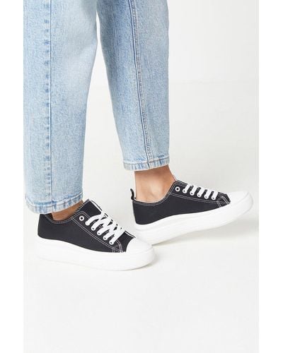 Oasis Kourts Low Top Lace Up Trainers - Blue