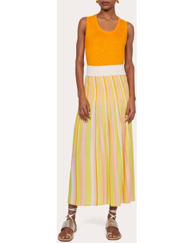 Rodebjer Marika Stripe Skirt - Yellow
