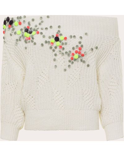 Hellessy Alex Embellished Sweater - White