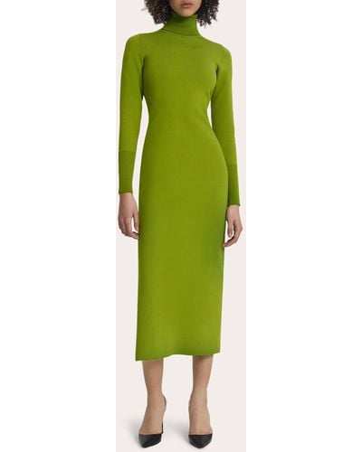 Safiyaa Myaree Knit Midi Dress - Green