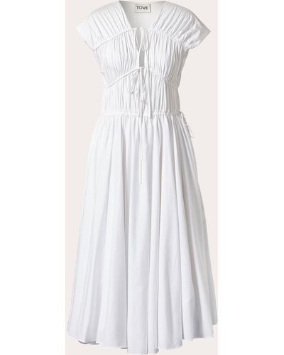 TOVE Ceres Midi Dress - White