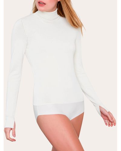 Santicler Mira Turtleneck Bodysuit - White