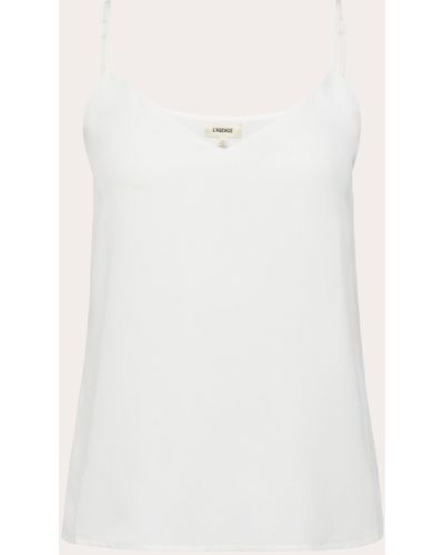 L'Agence Jane Camisole Top - White