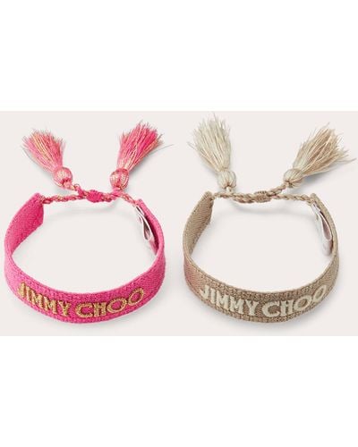 Jimmy Choo Beach Bracelet Set - Pink