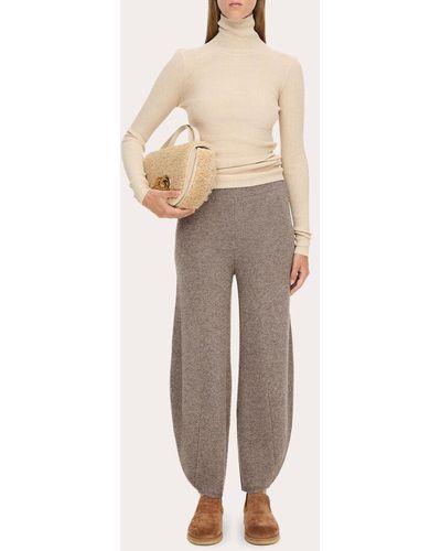 By Malene Birger Tevah Tapered Wool Pants - Natural