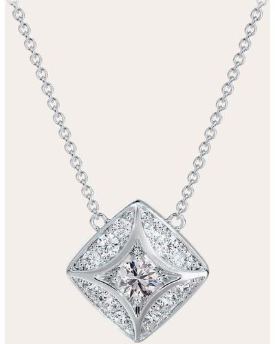 De Beers Forevermark Icon Pavé Pendant Necklace - White