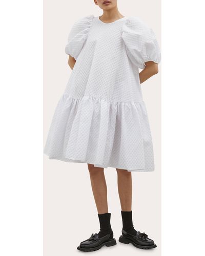 Cecilie Bahnsen Alexa Blossom Dress - White