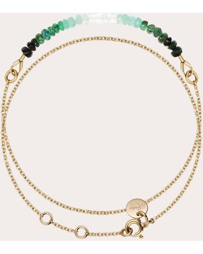 Atelier Paulin Nonza Double Tour Emerald Bracelet 14k Gold - Natural