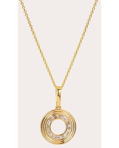 Maison Tjoeng Midnight Adagio Diamond Small Pendant Necklace - Metallic