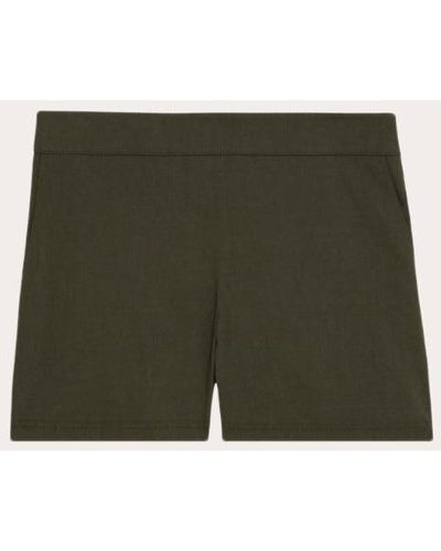Theory Clean Mini Shorts - Green