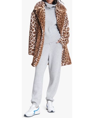 Rag & Bone Emma Leopard-print Faux Fur Coat - Brown