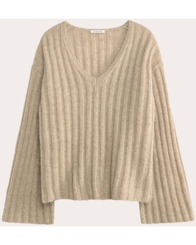 By Malene Birger Cimone Ribbed Sweater - Natural