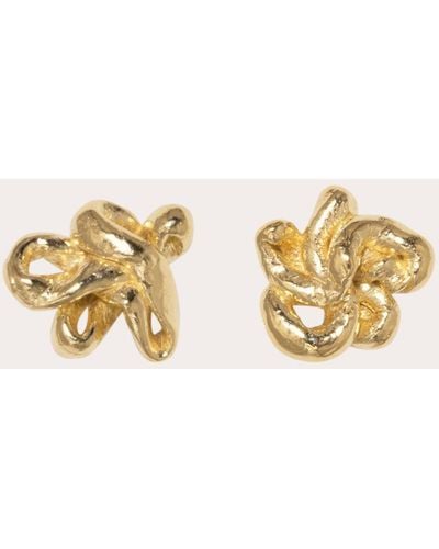 Completedworks Sloppy Swirls Stud Earrings - Metallic