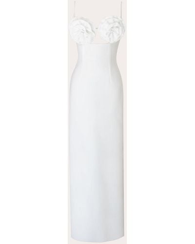 Rayane Bacha Blair Floral Appliqué Dress - White