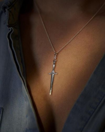 Pamela Love Dagger Pendant Necklace - Metallic