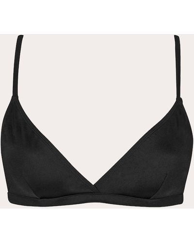 Asceno Genoa Triangle Bikini Top - Black