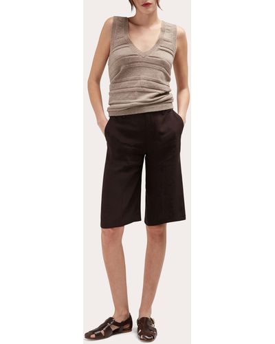 Careste Petra Silk Shorts - Natural