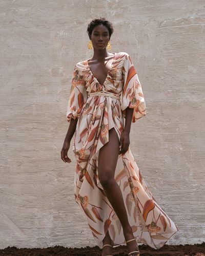 Andrea Iyamah Neema Robe Dress - Multicolor