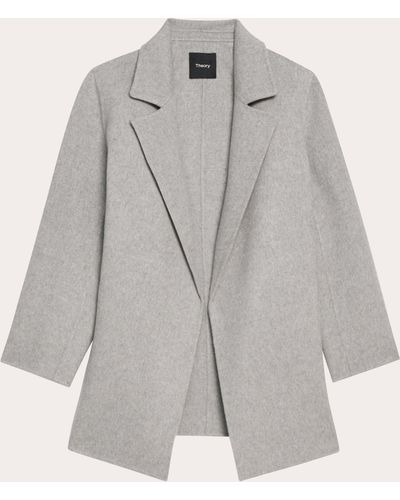 Theory Clairene Double-faced Jacket - Gray