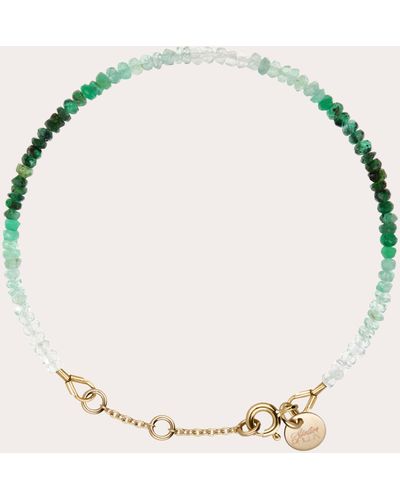 Atelier Paulin Nonza River Bracelet Emerald 14k Gold - Natural
