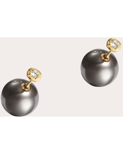 Milamore Diamond & Pearl En Kintsugi Ear Jackets 18k Gold - Natural