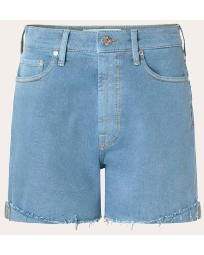 Tomorrow Women's Brown Denim Shorts - Blue