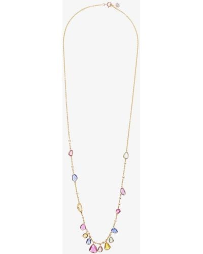Amrapali Sapphire Blossom Chain Necklace - Metallic