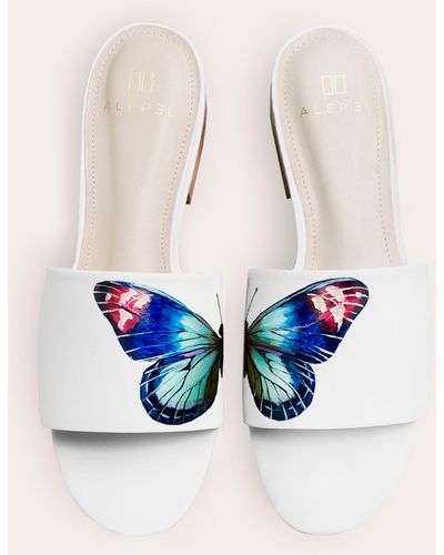 Alepel Butterfly Wings Slide - Blue