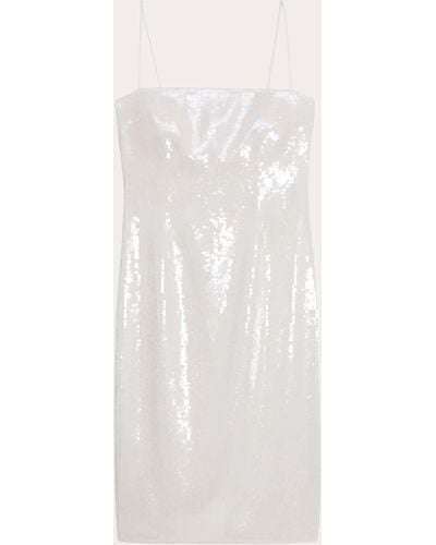 Theory Sequin Slip Dress - White