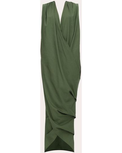 Andrea Iyamah Sayo Kaftan Dress - Green