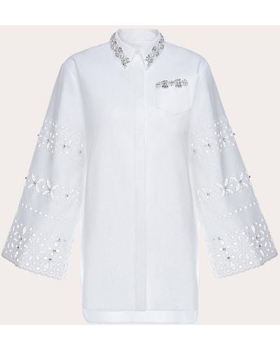 Huishan Zhang Logan Embellished Shirt - White