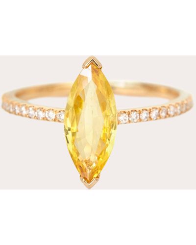 Yi Collection Sapphire & Diamond Charm Ring - Metallic