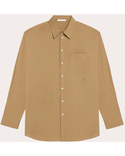 Helmut Lang Oversized Poplin Shirt - Natural