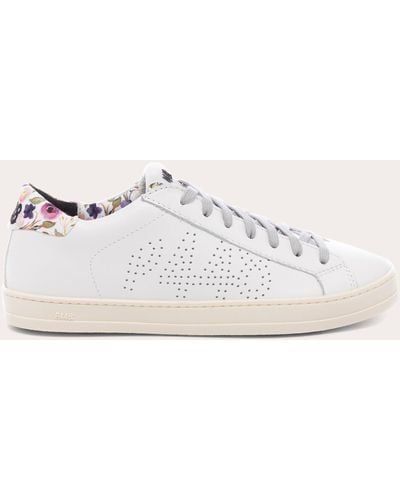 P448 John Floral Sneaker Leather/rubber/cotton - Natural