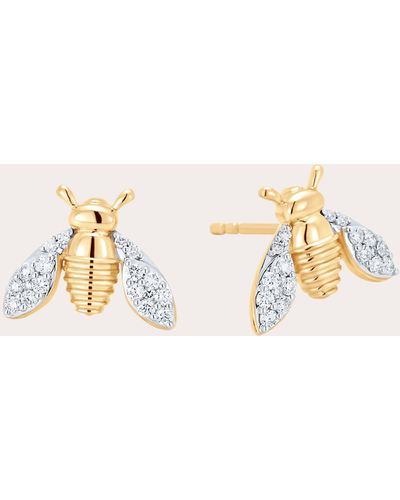 Sara Weinstock Queen Bee Diamond Stud Earrings - Natural