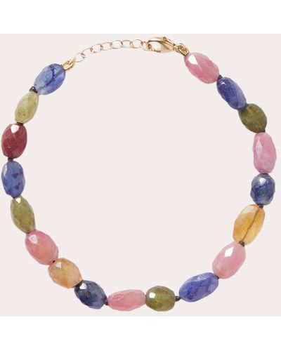 JIA JIA Large Sapphire Candy Beaded Bracelet 14k Gold - Natural
