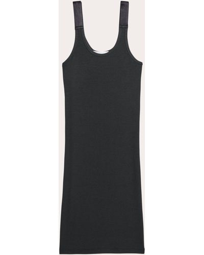 Helmut Lang Ribbed Tank Dress - Black