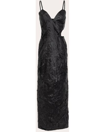 BYVARGA Celeste Bonded Maxi Dress - Black