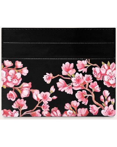 Alepel Cherry Blossom Cardholder - Black