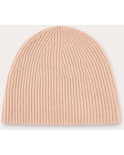 Loop Cashmere Toffee Cashmere Beanie - Natural