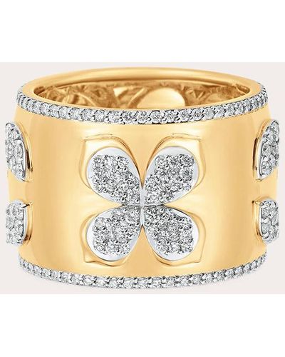 Sara Weinstock Lierre Diamond Petal Cigar Ring - Metallic