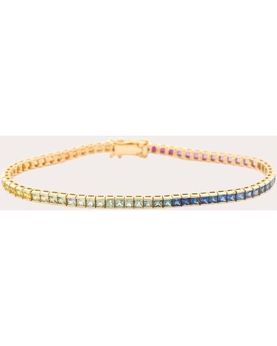 Yi Collection Rainbow Sapphire Tennis Bracelet - Natural