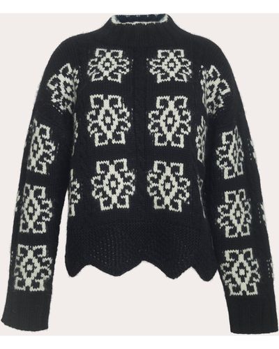 Eleven Six Sienna Mock Neck Sweater - Black