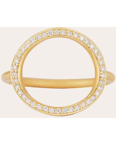 Carelle Diamond Spiralli Ring - Metallic
