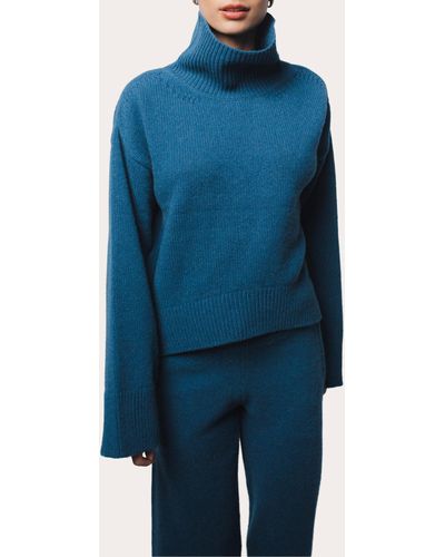 Santicler Cio Drop-shoulder Cashmere Pullover - Blue