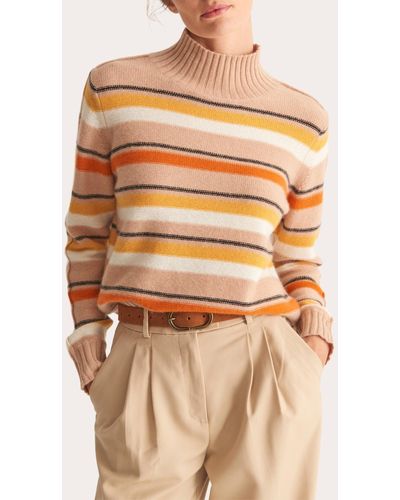 Loop Cashmere Cropped Turtleneck Sweater - Natural