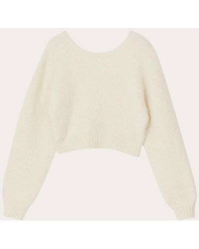 Rodebjer Gabriella Grunge Crop Sweater - Natural