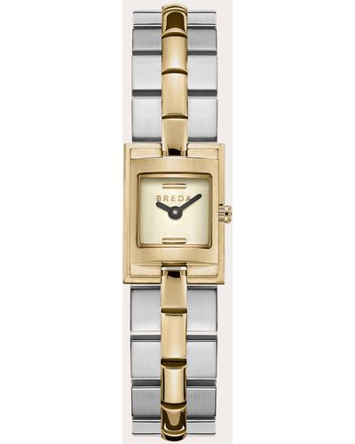Breda Ivory & Two-tone Relic Bracelet Watch - White