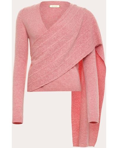 Hellessy Colt Cashmere Scarf Sweater - Pink