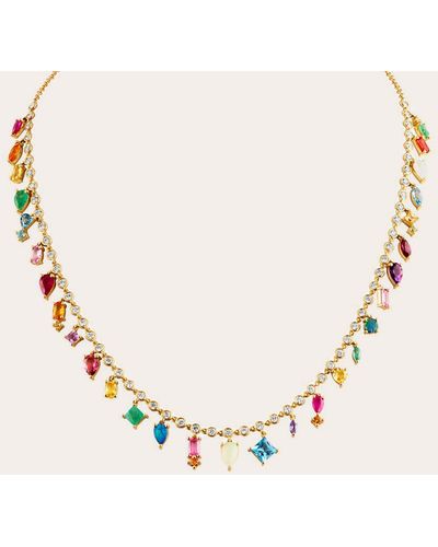 Eden Presley Rainbow Collar Necklace - Multicolor